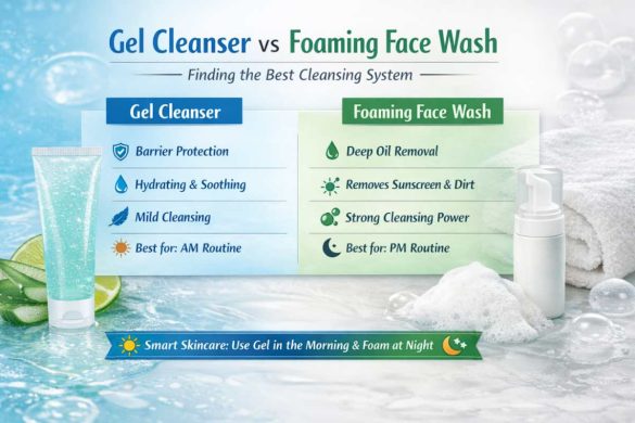 gel cleanser vs foaming face wash