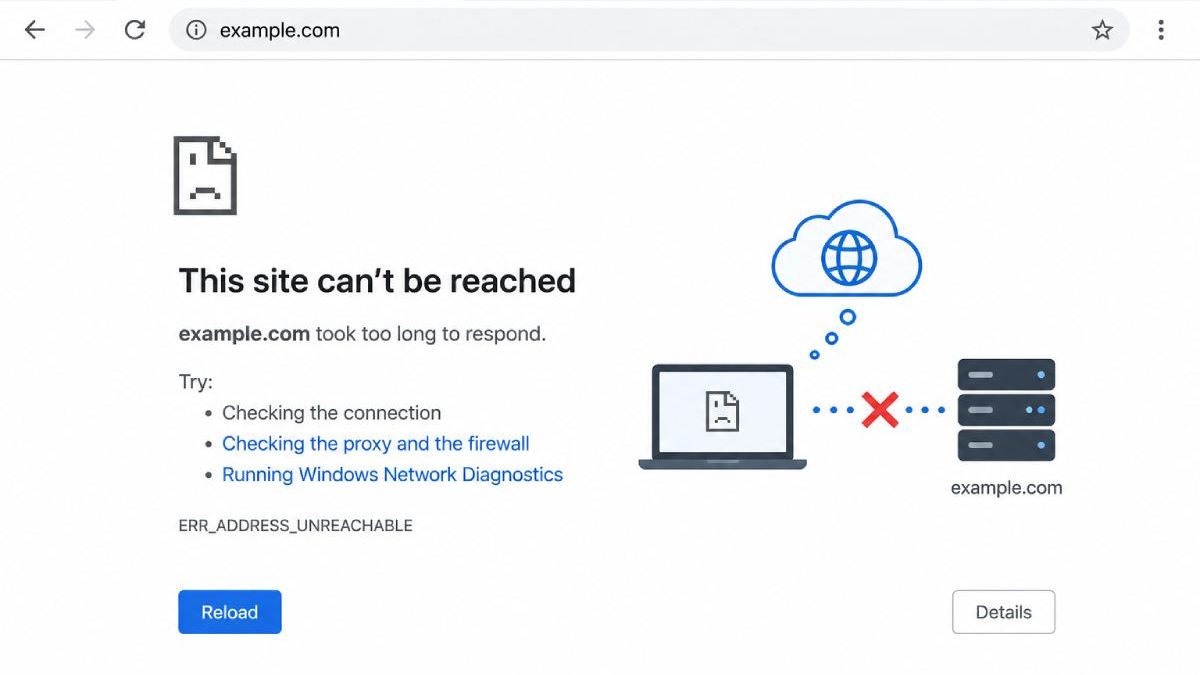 ERR_ADDRESS_UNREACHABLE Error: Complete Guide (India)